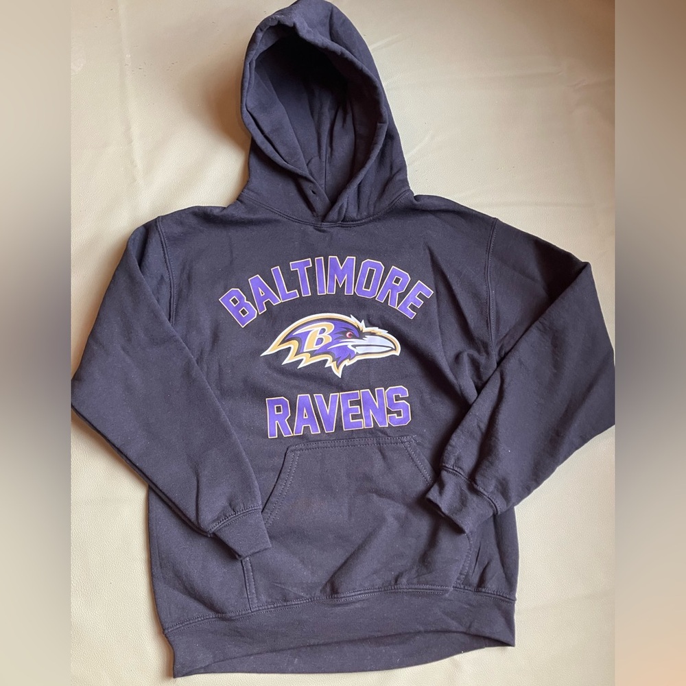 Baltimore Ravens NFL Hoodie Sweatshirt Black Team Apparel Size S